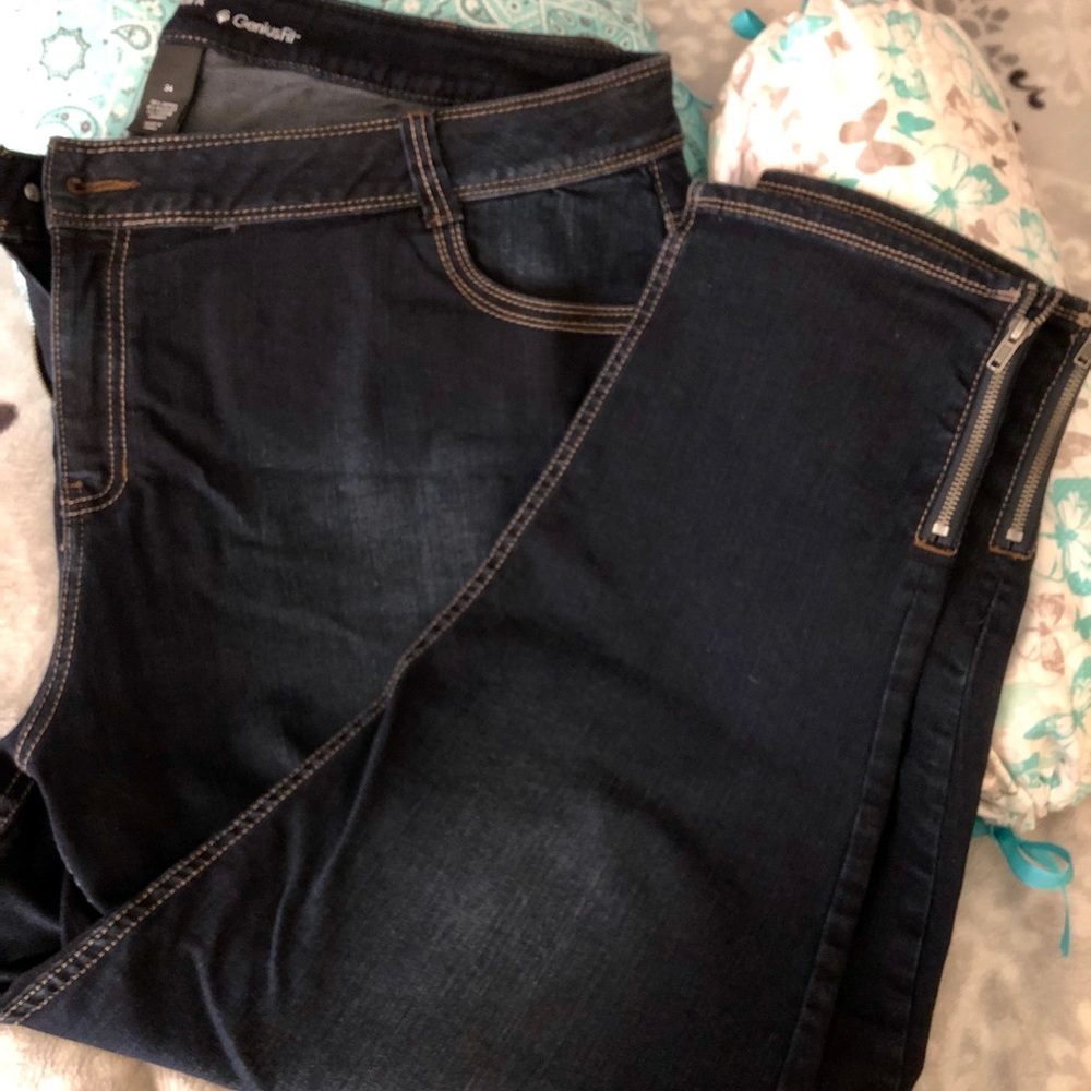 Lane Bryant GeniusFit straight ankle jeans